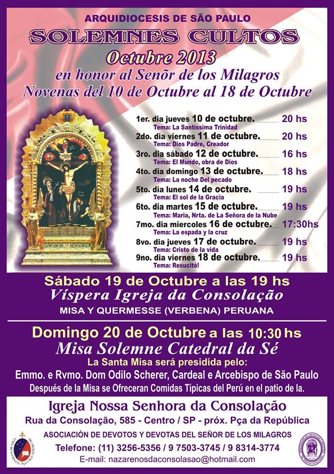 SENOR MILAGROS 2013