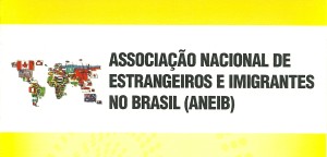 Logotipo da ANEIB: Associação Nacional de Estrangeiros e Imigrantes no Brasil