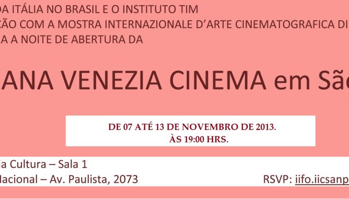 IX SEMANA VENEZA CINEMA EM SÃO PAULO.