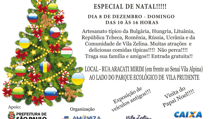 Feira do Leste Europeu – Especial do Natal.