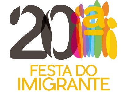 20ª FESTA DO IMIGRANTE: 14, 20 E 21/06/2015