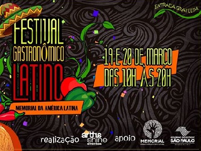 FESTIVAL GASTRONÔMICO LATINO: 19 E 20/03/2016